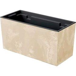 Maceta urbi case beton effect , dimensiones (mm) 395x185x195, color crema