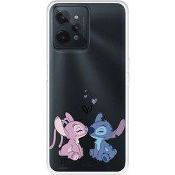 Funda para Realme C31 Oficial de Disney Angel & Stitch Beso - Lilo & Stitch