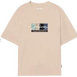 Camiseta Portland Block Beige Regular de Jack&Jones