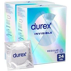 Durex - Preservativos Invisible para Mayor Sensación Packs 12-24-48 condones para un sexo seguro