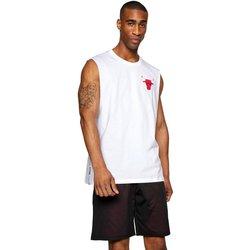 Camiseta de Hombre NEW ERA Tirantes Nba Left Chst Blanco (M)