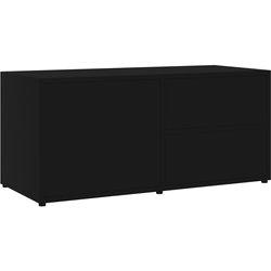 Soporte de TV negro 80x34x36 cm madera multicapa