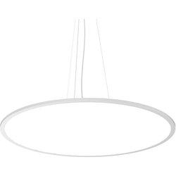 Ideal lux fly plafón led integrado colgante 90cm blanco, 4000k, ip40