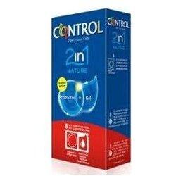 Control Nature 2 En 1 Preservativo + Gel 6U