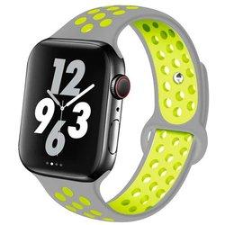 Correa SportyStyle para Apple Watch Series 9 - 41mm - Gris / Verde