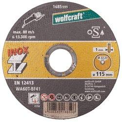 Discos de Corte Inox Wolfcraft 115x1.0x22.2mm (8462000)