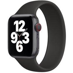 Bracelete Solo SiliconSense para Apple Watch Series 9 45mm Pulso:190-200mm Preto