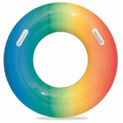 Anillo Flotador Hinchable Arcoiris Bestway 91 cm | CON VALVULA DE SEGURIDAD Y ASAS DE ALTA RESISTENCIA