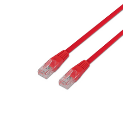 Cable de Red AISENS (RJ45 - 50 cm - Rojo)