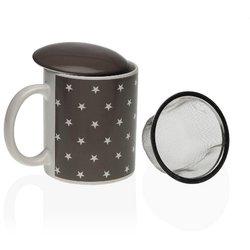 Taza con Filtro para Infusiones Versa Estrellas Porcelana Acero