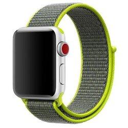 Bracelete NylonSense para Apple Watch Series 9 45mm Verde Florescente