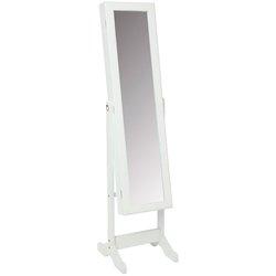 MueMue Espejo joyero mdf blanco 145x36.5x 34.5cm