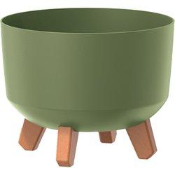 Macetero GRACIA Verde Tierra 23,8cm X 23,8cm X 18,7cm - 5,1 L | Prosperplast