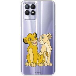 Funda para Realme C11 2021 Oficial de Disney Simba y Nala Silueta - El Rey León