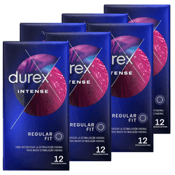 Durex - Preservativos Intense Orgasmic para Mayor Sensación Pack 72 condones para un sexo seguro