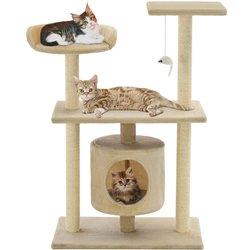 Árbol para Gatos con Rascadores de Sisal 95 cm Beige