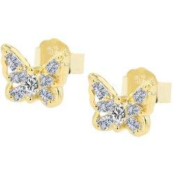 Pendientes Mariposa en Plata de Ley 925