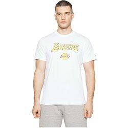 Camiseta new era nba la lakers blanco hombre