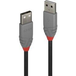 Lindy 2M USB 2.0 TYPE A CABLE ANTHRA LINE