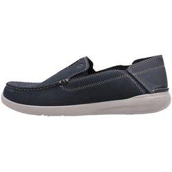 Mocasín Clarks Gorwin Step Azul Cuero Hombre - Cómodo y Elegante