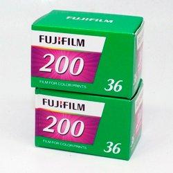 Fuji Película Fotográfica FujiFilm Color, Carrete 36 Fotografías Analógico ISO 200 para Cámara Analógica 135mm