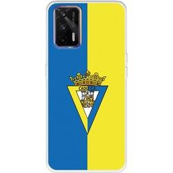 Funda para Realme GT del Cádiz Escudo Fondo Bicolor - Licencia Oficial Cádiz CF