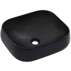 vidaXL Lavabo 44.5x39.5x14.5 Cm Cerámica Negro