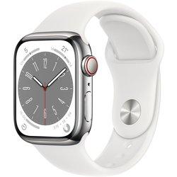 apple watch s8 41 sil ss wt sp cel