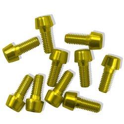 TORNILLOS ALU7075T6 M5X5 ORO ANODIZADO (10UNI)