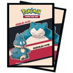 Fundas estandar ultra pro pokemon snorlax & munchlax 65 unidades