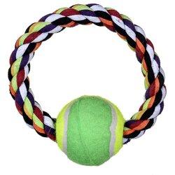 TRIXIE Anillo Cuerda con Pelota Tenis para Perros