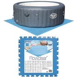 Bestway Suelo protector para piscina 8 uds azul