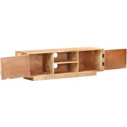 Soporte para TV madera maciza de mango 116x30x35 cm