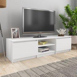 vidaXL Mueble Para Tv Madera Contrachapada Blanco 140x40x35.5 Cm