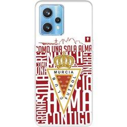 Funda Para Realme 9 Pro+ Del Real Murcia Escudo Fondo Blanco - Licencia Oficial Real Murcia