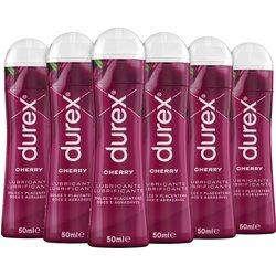 Lubricantes Durex Lote x6 50ml, para sexo seguro. Descubre el tuyo y disfruta. Original, Calor, Frescor. Fresa y Perfect Connection