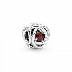 Charm Pandora Circulo Eternity Rojo 790065C06