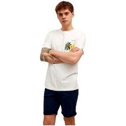 Camiseta de Hombre JACKJONES Corta Blanco (xxL)