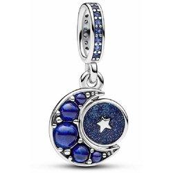 Charm Colgante Giratorio Luna Brillante