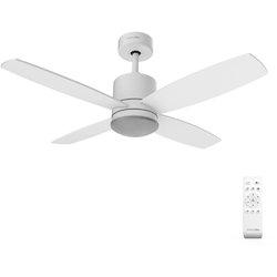 Ventilador De Techo Base Blanca Y 4 Aspas