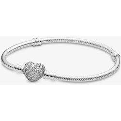 pulsera pandora moments cierre corazón - 590727CZ