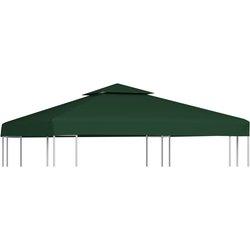 Toalla de Recambio para Gazebo 310g/m² Verde 3x3m