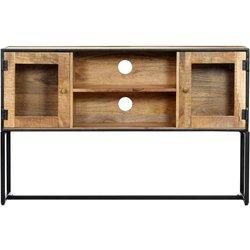 Mueble para TV de madera maciza reciclada 120x30x75 cm