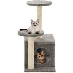 Rascador Para Gatos Con Poste Rascador De Sisal 60 Cm Gris Vidaxl