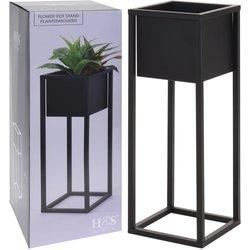 H&s collection macetero sobre soporte de metal negro 60 cm