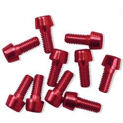 TORNILLOS ALU7075T6 M5X5 ROJO ANODIZADO (10UNI)