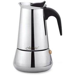 Cafetera Italiana Feel Maestro MR-1660-6 Negro Plateado Acero Inoxidable 18/10 300 ml 6 Tazas