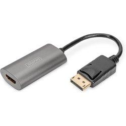 Cable adaptador DisplayPort con complemento 8K 60Hz UHD Type DP/HDMI A M/Ż negro 0.15m