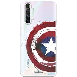 Funda para Realme X2 Oficial de Marvel Capitan América Escudo Transparente - Marvel