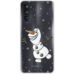 Funda para Motorola Moto G52 Oficial de Disney Olaf Transparente - Frozen